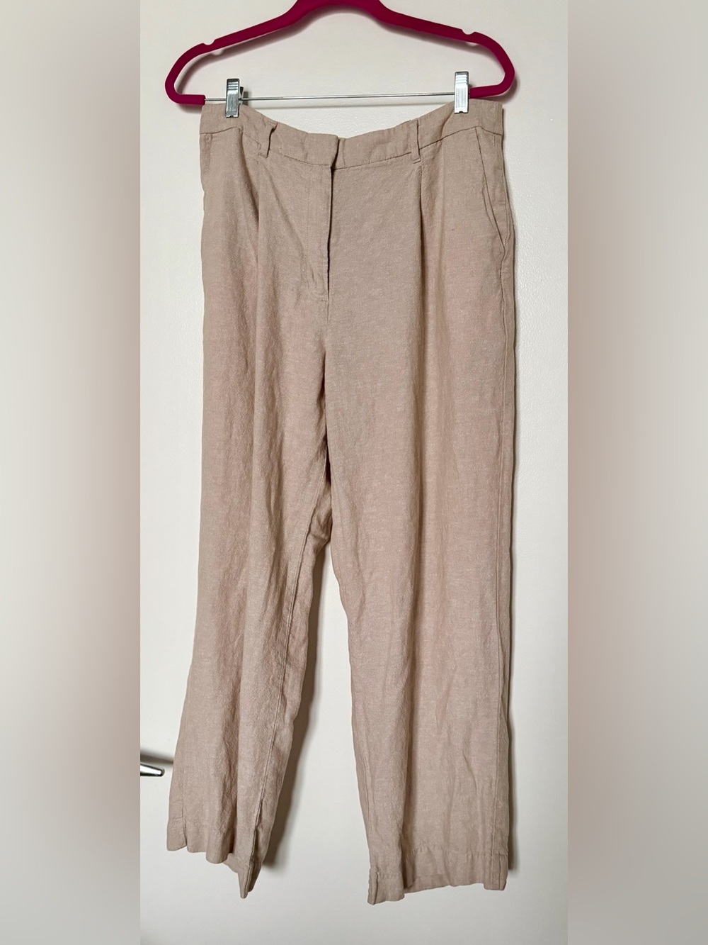 Old Navy Wide Leg Pants in Light Beige